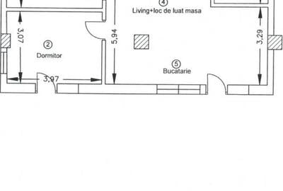 Apartament cu 3 camere în Central