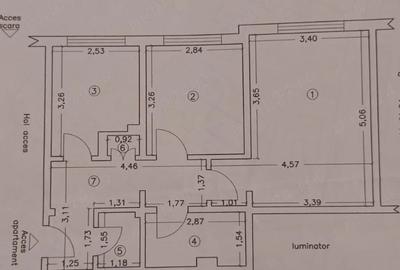 Apartament cu 2 camere decomandat în Inel II