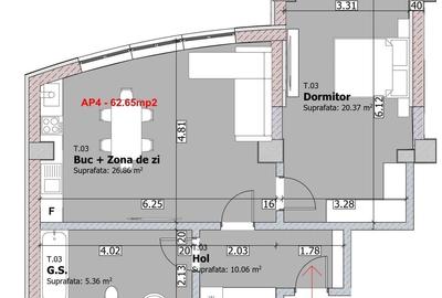 Apartament cu 2 camere în Morăreni - 11