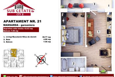 Apartament semidecomandat în Central