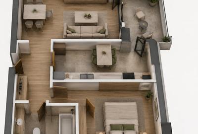 Apartament cu 2 camere decomandat în 1 Decembrie 1918 - 1