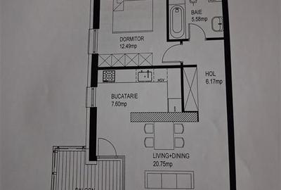 Apartament cu 2 camere semidecomandat, mobilat în Herăstrău - 19