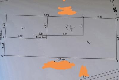 Casă cu 3 camere cu Teren 285 Mp în Central