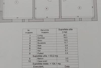Apartament cu 3 camere decomandat în Dacia - 11