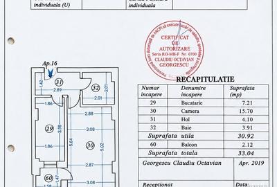 Garsonieră decomandată în Titan