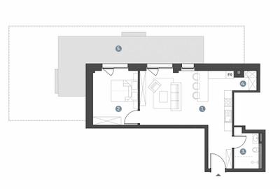 Apartament cu 3 camere decomandat în Bună Ziua