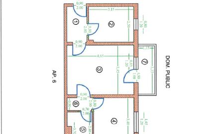 Apartament cu 2 camere semidecomandat, mobilat în 5 Călărasi