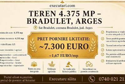 Teren în Brăduleț
