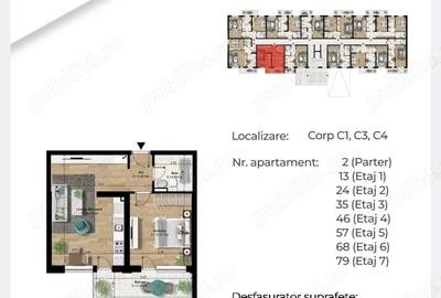Apartament cu 2 camere decomandat în Central - 20
