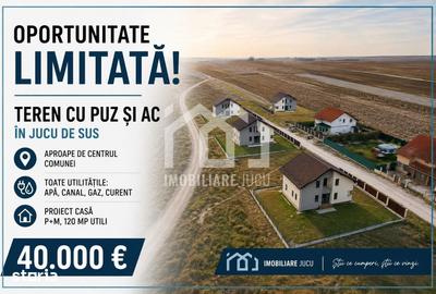 Teren de 400 mp, în Jucu