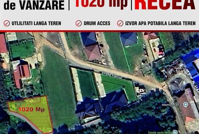 Teren de 1020 mp, în Recea