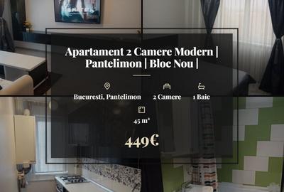 Apartament cu 2 camere decomandat, mobilat în Pantelimon