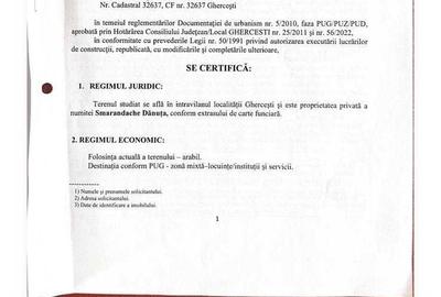 Teren de 3063 mp, în Ghercești - 1