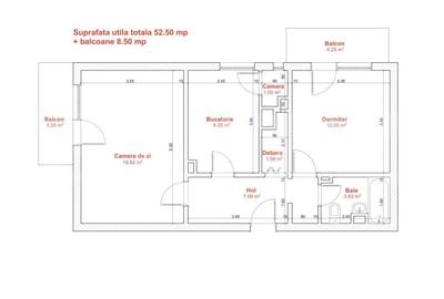Apartament cu 2 camere decomandat în Lipovei