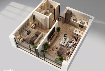 Apartament cu 2 camere în Rudeni