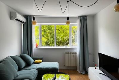 Apartament cu 2 camere semidecomandat, mobilat în Iancului