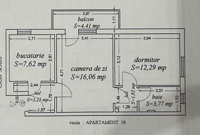 Apartament cu 2 camere semidecomandat, mobilat în Abator - 8