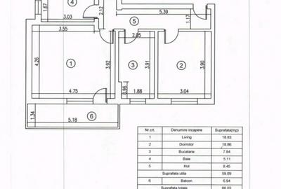 Apartament cu 2 camere decomandat, mobilat în Central - 1