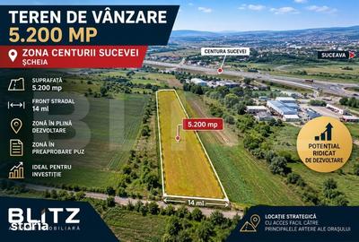 Teren de 5200 mp, în Șcheia