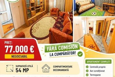 Apartament cu 2 camere decomandat în Central