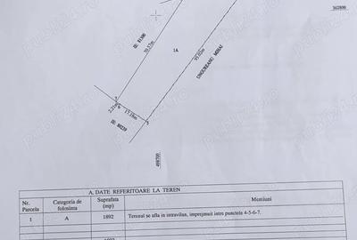 Teren de 1892 mp, în Oarja - 4