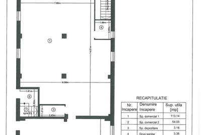 Spațiu comercial, de 550 mp, în Central - 2