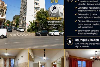 Apartament cu 3 camere semidecomandat în Nord-Vest - 1