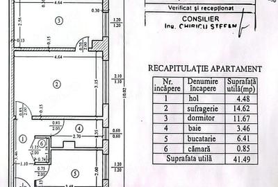 Apartament cu 2 camere semidecomandat în Central