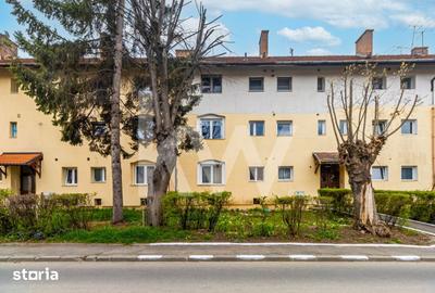 Apartament cu 2 camere nedecomandat, mobilat în Tractorul