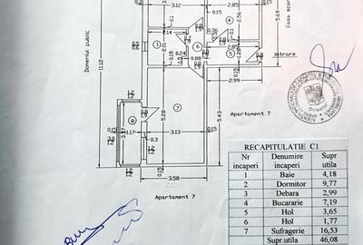 Apartament cu 2 camere decomandat în Central