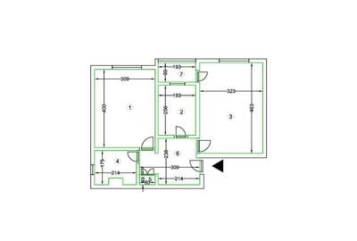 Apartament cu 2 camere decomandat în Broșteni