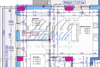 Apartament cu 3 camere în Florești