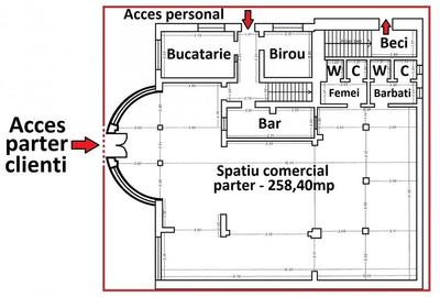 Spațiu comercial, de 565.21002197266 mp, în Central - 23