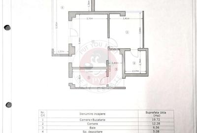 Apartament cu 2 camere decomandat în Chiajna