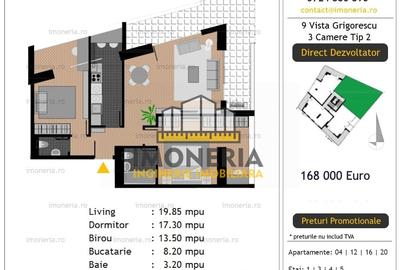 Apartament cu 3 camere decomandat în Nicolae Grigorescu - 2
