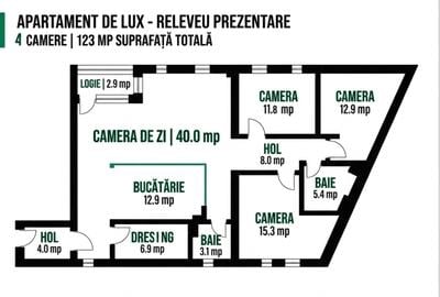 Apartament cu 4 camere semidecomandat în Timpuri Noi - 1
