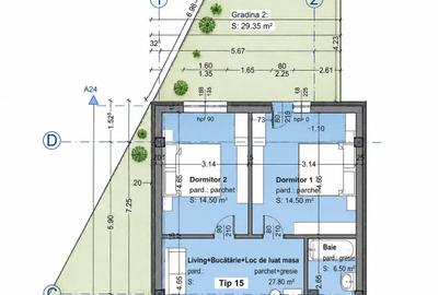 Apartament cu 3 camere decomandat în Șelimbăr - 1