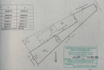 Teren Construcții intravilan de 597 mp, în Central