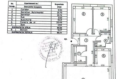 Apartament cu 3 camere decomandat în Chitila