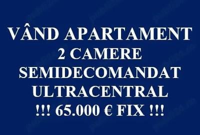 Apartament cu 2 camere semidecomandat în Central