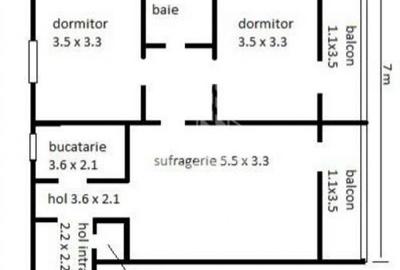 Apartament cu 3 camere decomandat, mobilat în Medicină - 7