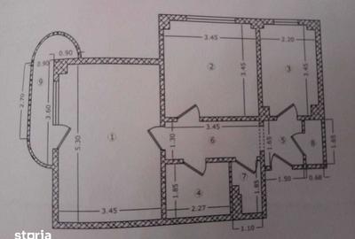 Apartament cu 2 camere decomandat în Rahova