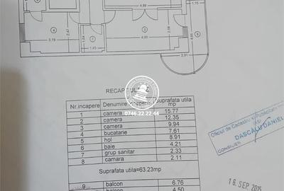 Apartament cu 3 camere decomandat în Gară