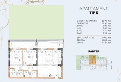 Apartament cu 3 camere decomandat în Berceni - 1