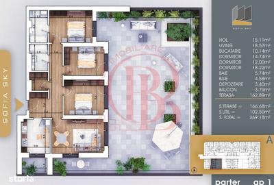 Apartament cu 4 camere în Titan