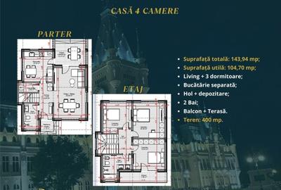 Casă cu 4 camere în Valea Ursului