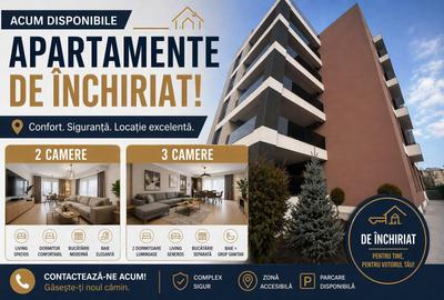 Apartament cu 2 camere nedecomandat, mobilat în Nord