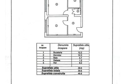 Apartament cu 2 camere decomandat în Central