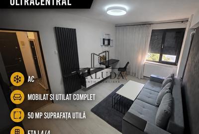 Apartament cu 2 camere semidecomandat, mobilat în Ultracentral
