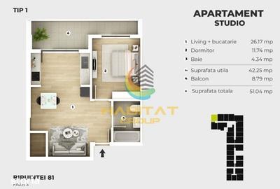 Apartament cu 2 camere în Vest
